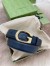 Gucci G Buckle Belt 30MM in Black Leather