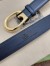 Gucci G Buckle Belt 30MM in Black Leather