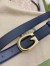 Gucci G Buckle Belt 30MM in Black Leather