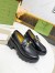 Gucci Women's Chunky Lug Sole Horsebit Loafers in Black Leather