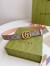 Gucci GG Marmont Reversible Belt 38MM in GG Supreme with Pink Leather