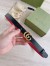 Gucci GG Marmont Reversible Belt 20MM in Black/Red Leather