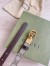 Gucci GG Marmont Reversible Belt 20MM in GG Canvas and Brown Leather