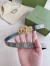 Gucci GG Marmont Reversible Belt 20MM in GG Canvas and Black Leather