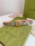 Gucci GG Marmont Reversible Belt 20MM in GG Canvas and Pink Leather