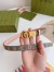 Gucci GG Marmont Reversible Belt 20MM in GG Canvas and Pink Leather