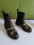 Gucci Chelsea Boots in Black Leather with Chain