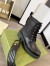 Gucci Ankle Boots in Black Leather with Double G