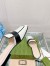 Gucci Women's Slippers in White Leather with Double G