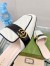 Gucci Women's Slippers in White Leather with Double G