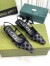 Gucci Slingback Pumps 35MM In Black Mesh with GG Crystals