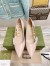 Gucci Pumps in Nude Leather with GUCCI Metal