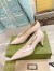Gucci Pumps in Nude Leather with GUCCI Metal