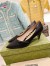Gucci Pumps in Black Leather with GUCCI Metal