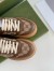 Gucci Women's Sneakers in Beige GG Canvas and Leather
