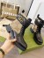 Gucci Ankle Boots with Double G in GG Canvas and Black Leather 