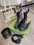 Gucci Ankle Boots with Double G in GG Canvas and Black Leather 