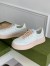 Gucci Women's Sneakers In White GG Embossed Calfskin