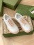 Gucci Women's Sneakers In White GG Embossed Calfskin