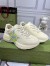 Gucci Men's Rhyton Sneakers in White Leather with Star Print