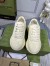 Gucci Men's Rhyton Sneakers in White Leather with Star Print