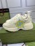 Gucci Men's Rhyton Sneakers in White Leather with Star Print