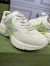 Gucci Men's Rhyton Sneakers in White Leather with Star Print