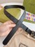 Gucci GG Marmont Belt 30MM in Black GG Supreme with Black Leather