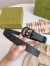 Gucci GG Marmont Belt 30MM in Black GG Supreme with Black Leather