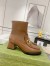 Gucci Ankle Boots in Brown Leather with Horsebit