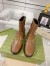 Gucci Ankle Boots in Brown Leather with Horsebit