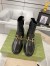 Gucci Ankle Boots in Black Leather with Horsebit