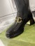 Gucci Ankle Boots in Black Leather with Horsebit