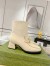 Gucci Ankle Boots in White Leather with Horsebit