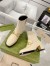 Gucci Ankle Boots in White Leather with Horsebit