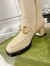 Gucci Ankle Boots in White Leather with Horsebit