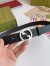 Gucci Blondie Belt 30MM in Black Debossed GG Leather
