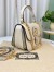 Gucci Blondie Small Top Handle Bag in White Cuir Leather