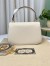 Gucci Blondie Small Top Handle Bag in White Cuir Leather