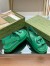 Gucci Slingback Interlocking G Sandals in Green Leather