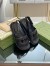 Gucci Slingback Interlocking G Sandals in Black Leather
