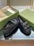 Gucci Slingback Interlocking G Sandals in Black Leather