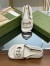 Gucci Slingback Interlocking G Sandals in White Leather