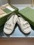 Gucci Slingback Interlocking G Sandals in White Leather