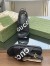 Gucci Slingback Sandals in Black Leather with White Logo