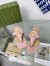 Gucci Blondie Thong Sandals in Pink Leather