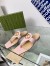 Gucci Blondie Thong Sandals in Pink Leather