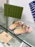 Gucci Blondie Thong Sandals in Pink Leather