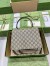 Gucci Dionysus Small Top Handle Bag in GG Canvas with Taupe Suede