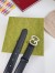 Gucci GG Buckle Belt 30MM in Black Leather